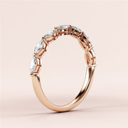 0.50 TCW Marquise Cut Lab Grown Diamond Wedding Band Gift For Her Mapple Gems
